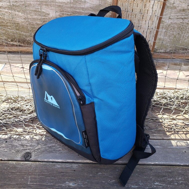 Arctic Zone Backpack Cooler, Blue/Black
