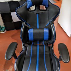 Blue Whale Gaming Office Computer Chair with Footrest


