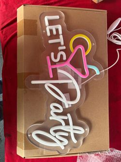 Lets party sign