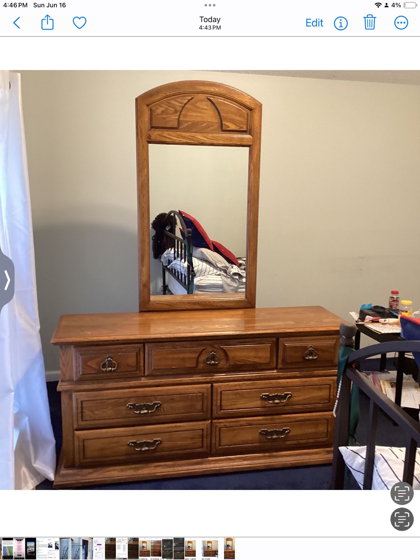 5 Piece All Wood Bedroom Set
