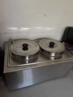 Dual Countertop Buffet Food Warmer Steam