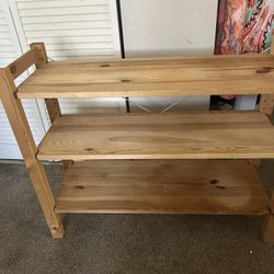 Ikea Wood Shelving Unit