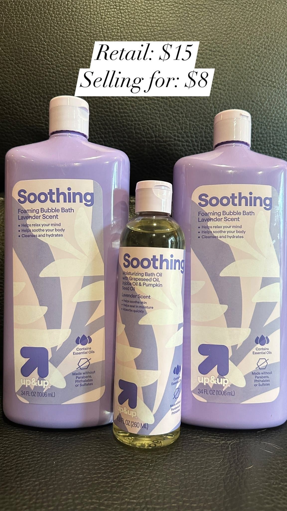 Soothing lavender bath set