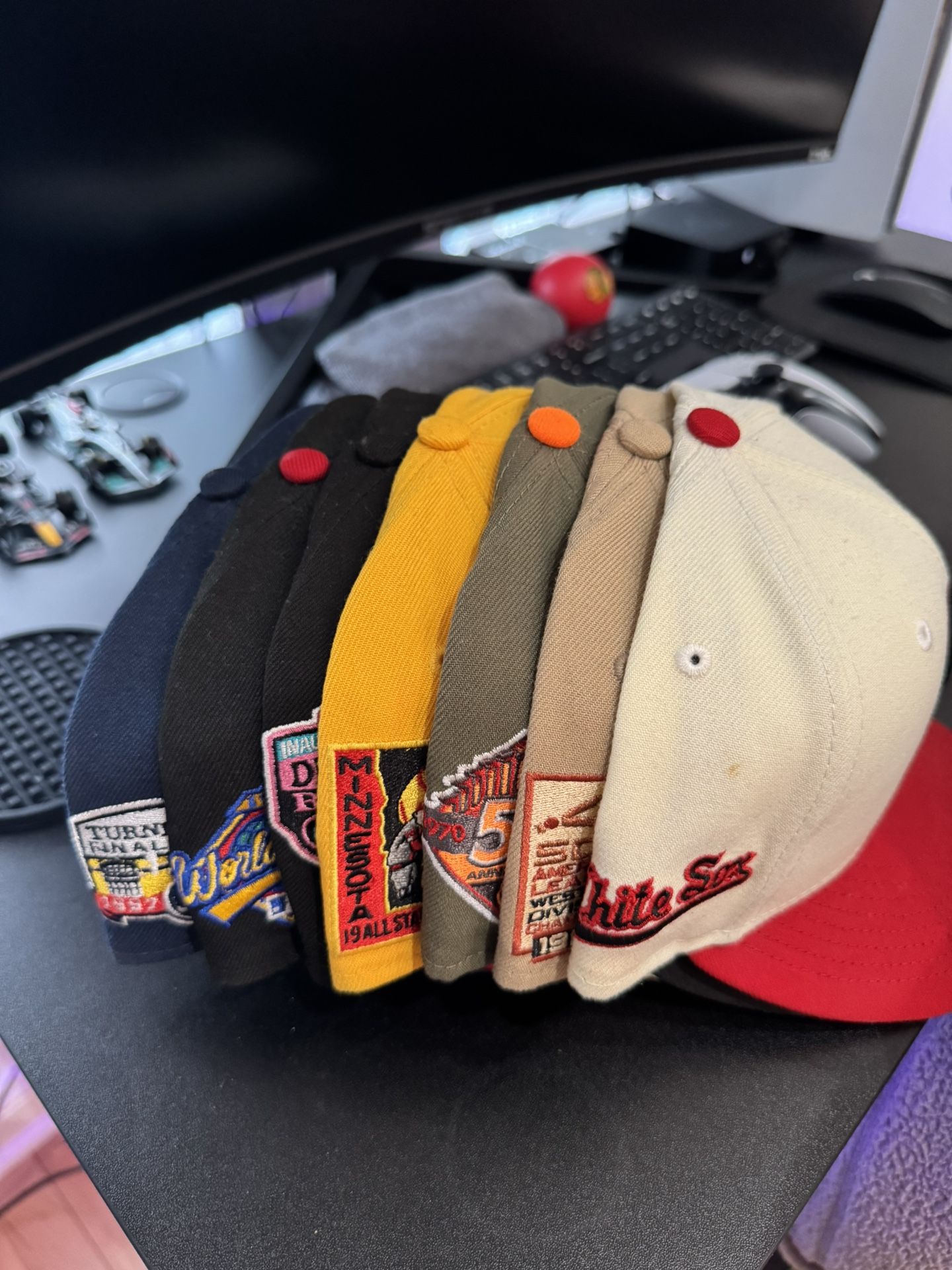 Fittted New Era Baseball Hat Collection 7 1/8