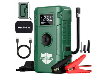 Sharmeal Portable Jump Starter with Air Compressor