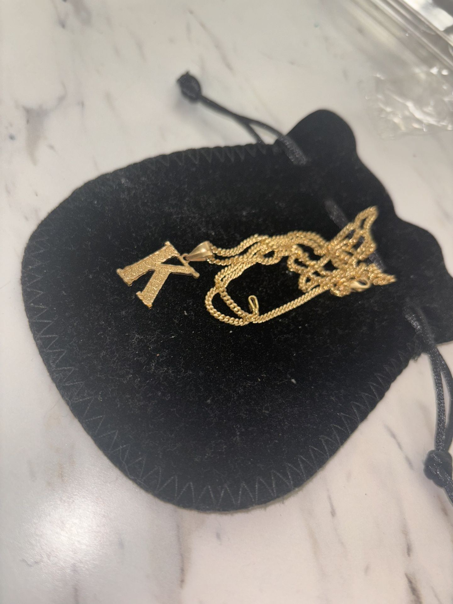 14k Gold Baby Curb chain