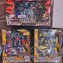 Transformers. All 3 New In Box. 