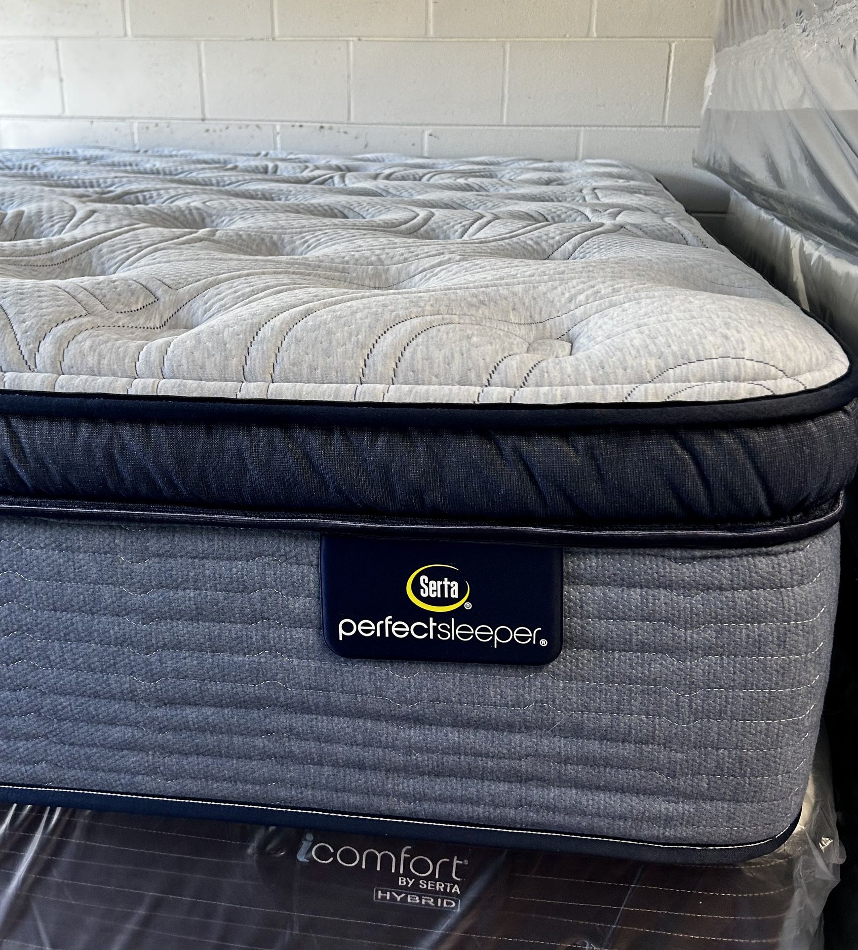 King Size Mattress Serta Perfect Sleeper Pillow Top 14” Inches New From Factory Wrapped in Plastic Same Day Delivery