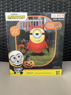 Stuart Minions Halloween Devil Inflatable 