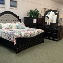 Six piece king bedroom set