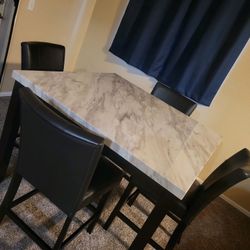 Marble Dining Table and Chairs 