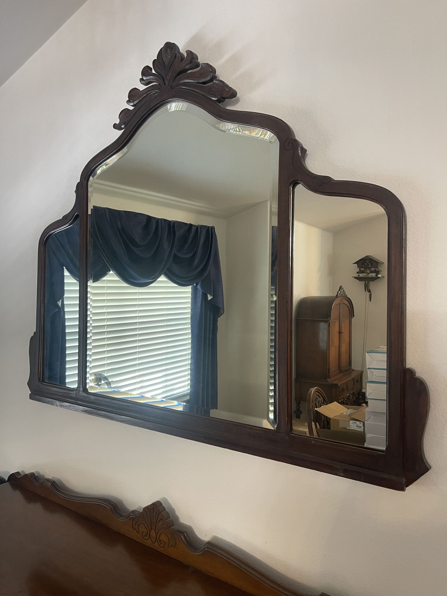 Antique Wooden Mirror