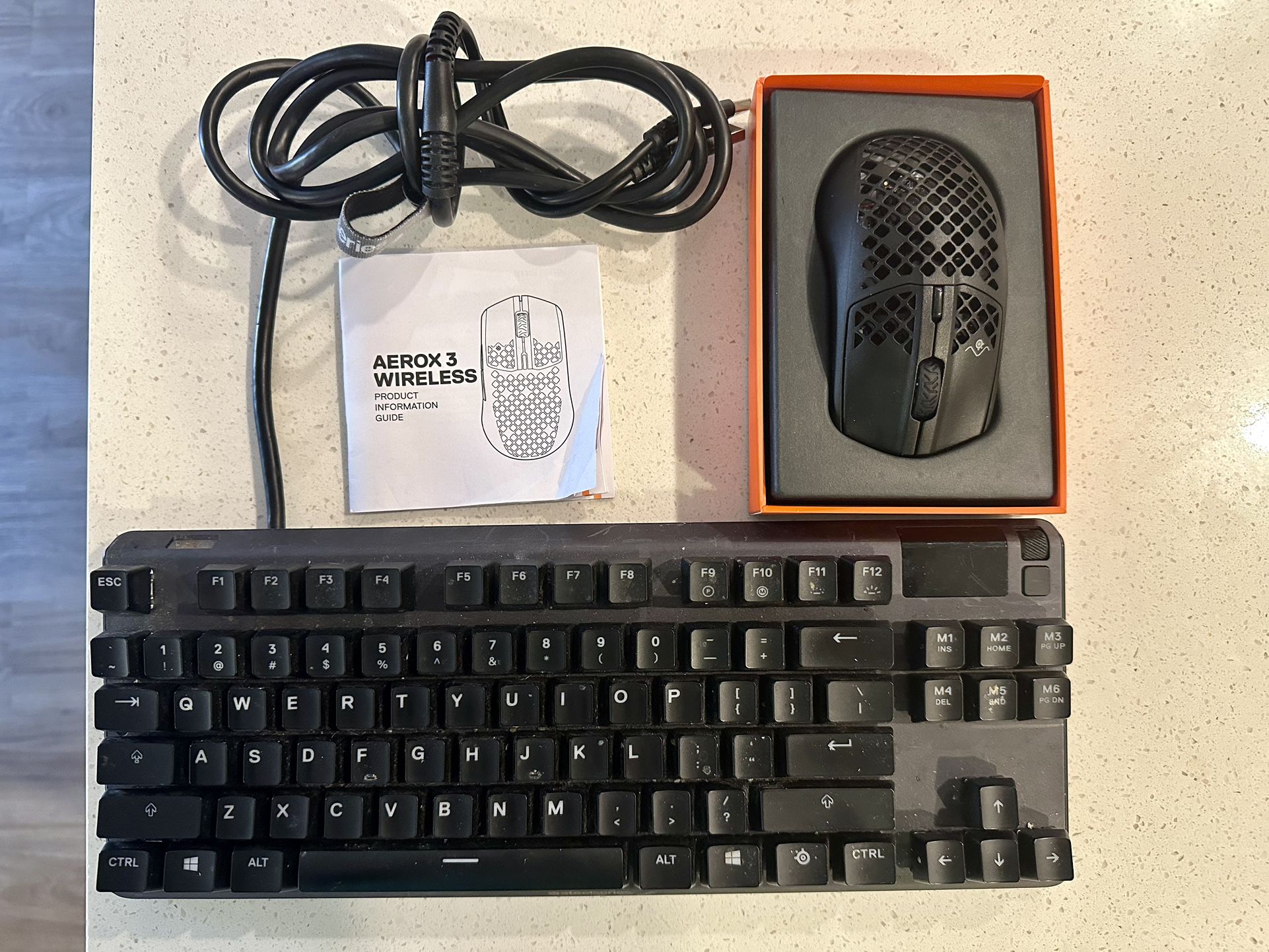 Steel Series Gaming Keyboard & Wireless Mouse