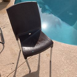 Stackable Brown Patio Chairs
