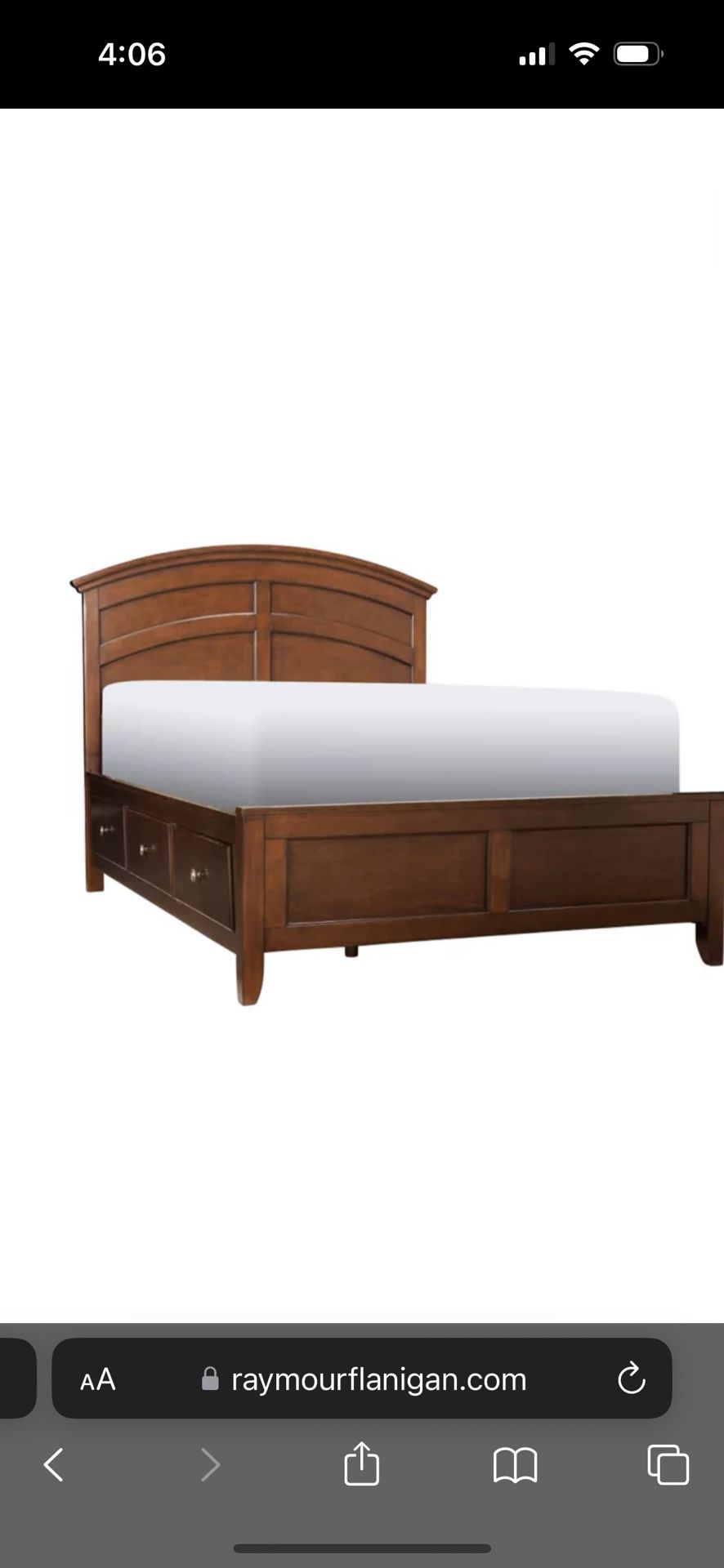 Raymour and Flanigan Kylie Youth Platform Bed w/ 1-sd. Storage for 