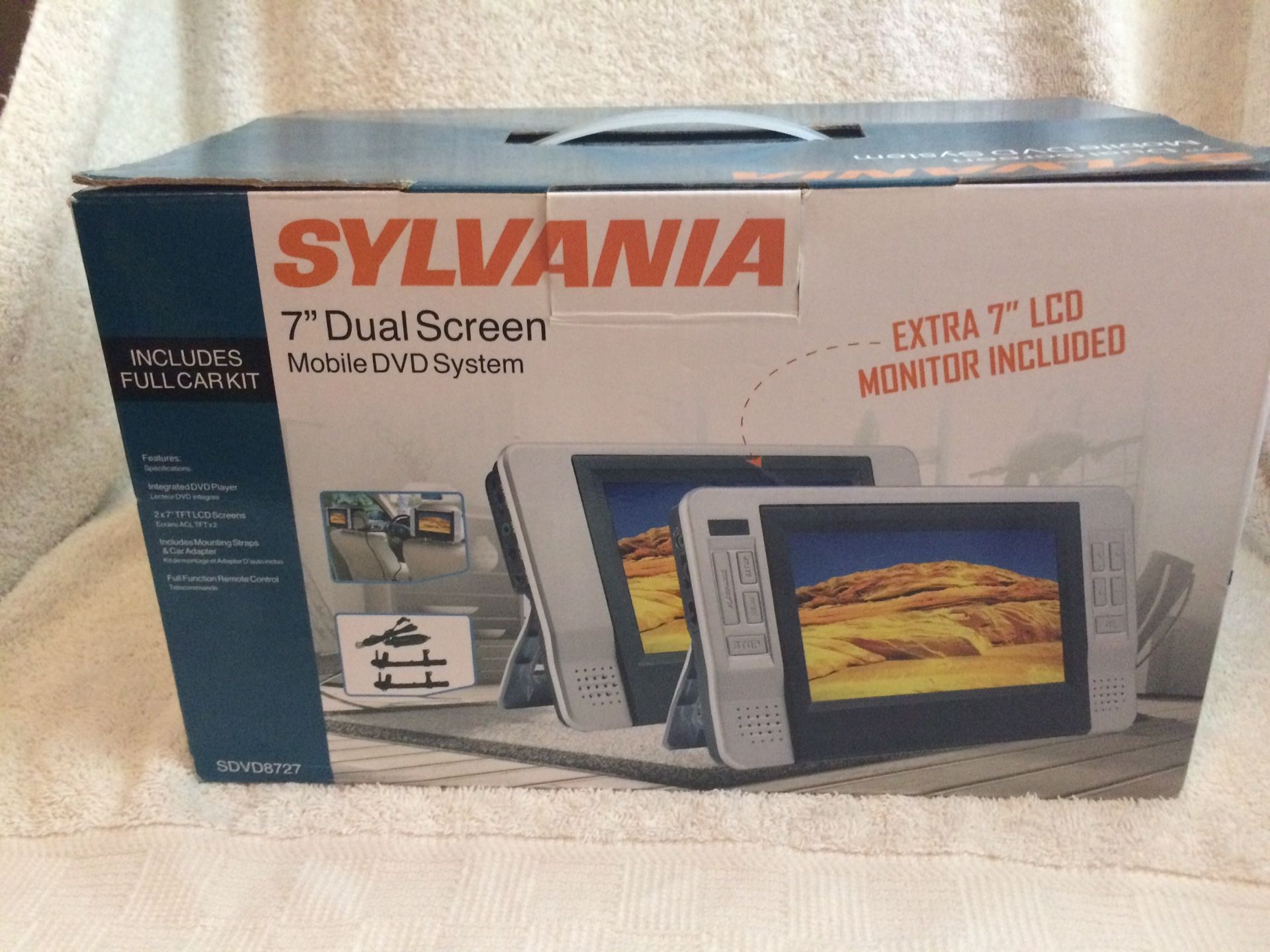 Sylvania 7 inch Dual Screen Mobile DVD System