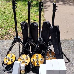 Westcott Lighting System with soft box diffusers, tripods, case