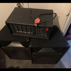 Mixer And Speakers