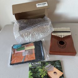 Kalimba 17 Keys Thumb Piano - Portable Mbira Sanza Finger Piano