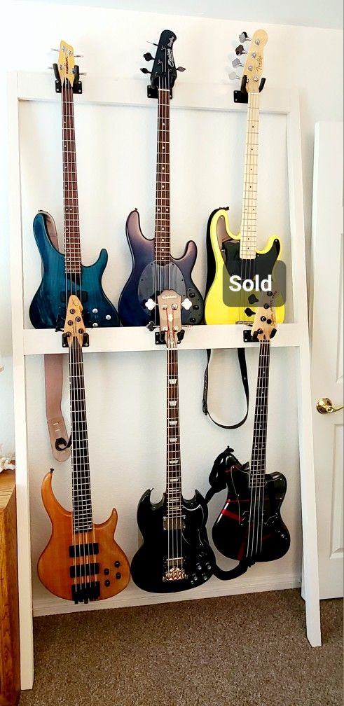 Six Basses For Sale, Wife Says They Gotta Go, All Are In Great Condition, See Below For Individual Prices