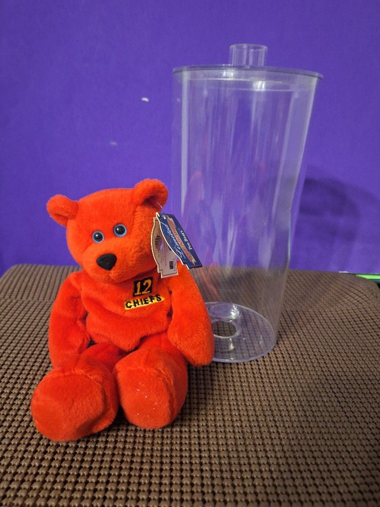 Limited Treasure Kansas City Chiefs #12 Gannonplush Bear-$25.00