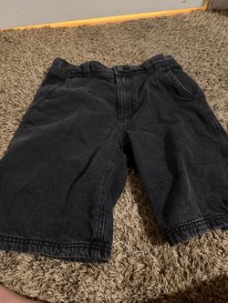 Black Denim Jean Shorts