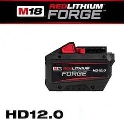 Milwaukee M18 RedLithium Forge HD12.0 Battery