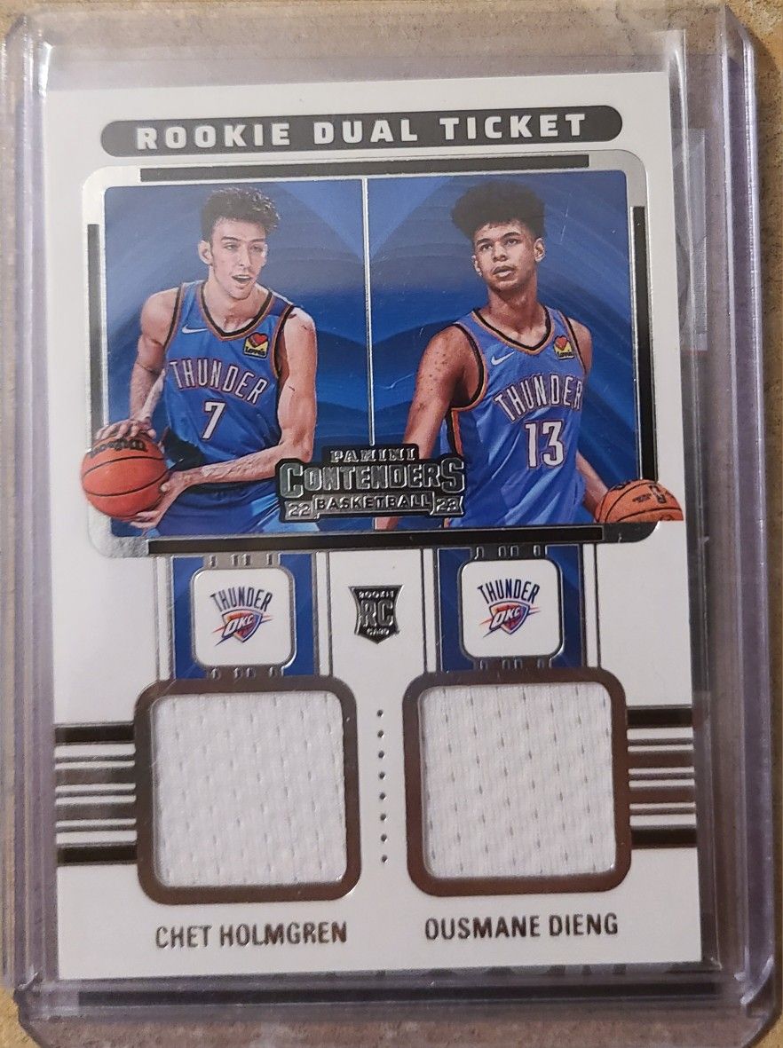 Chet Holmgren and Ousmane Dieng Dual Rookie Patch