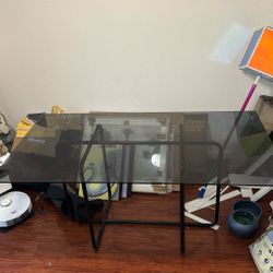Black Glass Dining Table