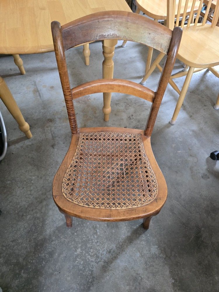 Antique Caned Chair