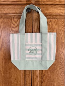 Striped mini Trader Joe totes