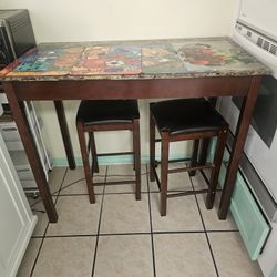 Small Table With 2 Stools