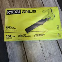 Ryobi ONE+ 18V 90 MPH 250 CFM Cordless Battery Leaf Blower/Sweeper with 2.0 Ah Battery and Charger