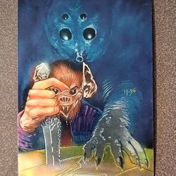 1996 Star Wars Finest Topps Kabe And & Muftak Cantina #70 Movie Art Collectible Vintage Trading Card Chrome Chromium