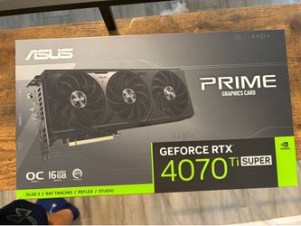 Brand new ASUS 4070 TI Super graphics card 16 GB