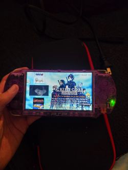 Shell swapped Psp 3000, with games