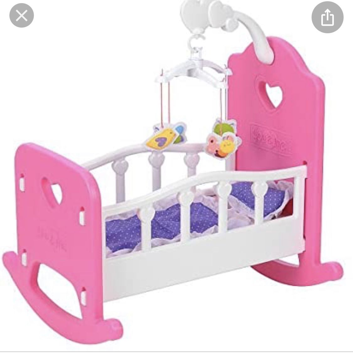 You and me baby doll rocking bed