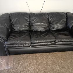 3 Piece Leather Couch,Love Seat And Recliner 