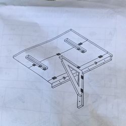 Hanging Folding Table For Media Or Computer Laptop.