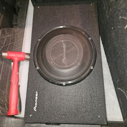 10 inch pioneer subwoofer enclosed box