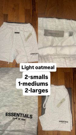 Fear of God Essentials Light Oatmeal Shorts