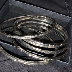 SILVER BANGLE BRACELETS