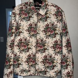 URBAN OUTFITTERS FLORAL ZIP UP