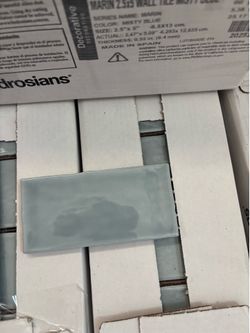 Bedrosian Marin 2.5”x5” Ceramic Tile Misty Blue