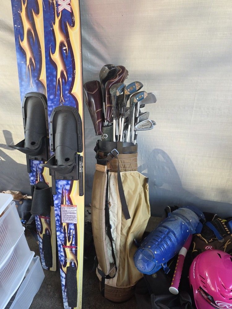 2 Sets Old Golf Clubs