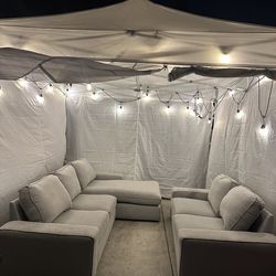 Kivik sectional sofa and love seat