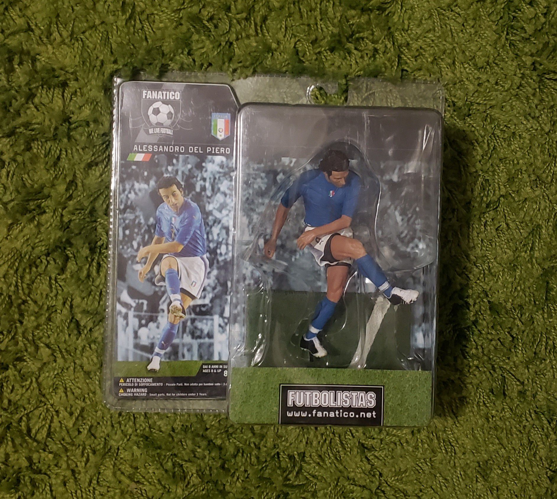 Alessandro Del Piero figure 6" tall FANATICO FOOTBALL Soccer Figure Italy Italia World Cup 2006 Statue Collectables