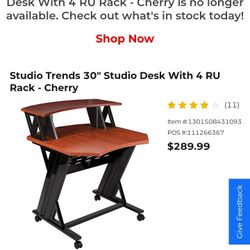 Studio Desk 30 Inch Cherry