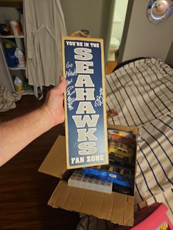 Seahawks Signed Plack