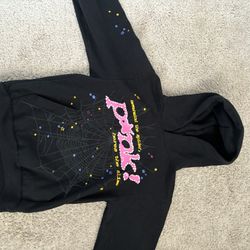 Sp5der P*nk Hoodie 'Black' Size Small (Taking Offers)